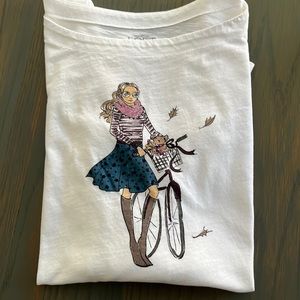 Loft boatneck 3/4 sleeve tee.